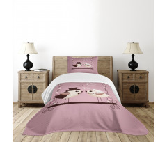 Tweeting Sparrows Bedspread Set