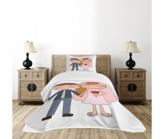 Newlywed Couple Bedspread Set