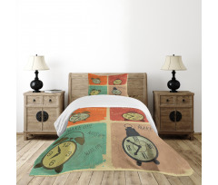 Grunge Wake up Alarm Bedspread Set