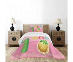 First Year Sign Bedspread Set