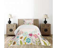 Hearty Dandelion Seeds Bedspread Set