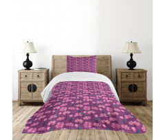 Abstract Poppy Petals Bedspread Set