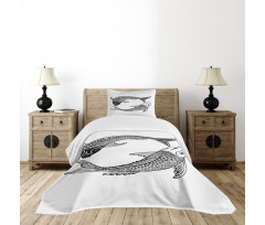 Japanese Carps Love Bedspread Set