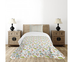 Retro Summer Beach Bedspread Set