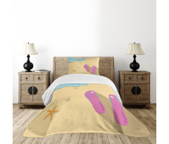 Grainy Looking Sands Bedspread Set