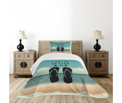 Scribbled Sandals Bedspread Set