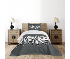 Urban Grafitti Spray Bedspread Set