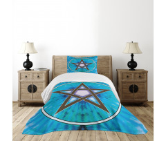 Interlaced Pentagram Bedspread Set