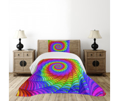 Contemporary Psychedelic Bedspread Set