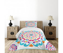 Colorful Swirls Bedspread Set