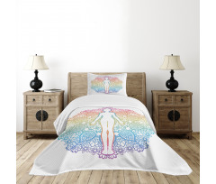 Yoga Outline Bedspread Set
