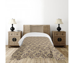 Traditional Floral Bedspread Set