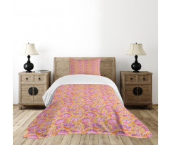 Fantasy Oriental Flowers Bedspread Set