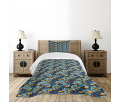 Keel-Billed Toucan Bird Bedspread Set