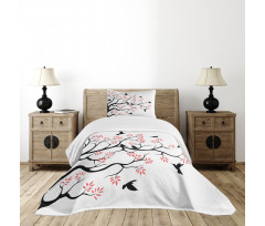 Mockingbird on Plane Tree Bedspread Set