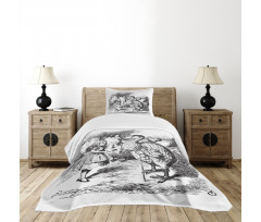 Alice and the Dodo Sketch Bedspread Set