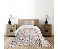 Ornamental Blossoms Art Bedspread Set