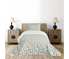 Doodle Stars and Dots Bedspread Set