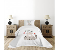 Cartoon Cat Bedspread Set
