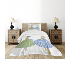 Dressed 2 Women Bedspread Set