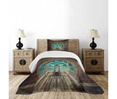 Fantasy Clock Tower Bedspread Set