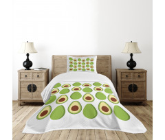 Colorful Organic Food Bedspread Set