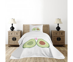 Romantic Wedding Theme Bedspread Set