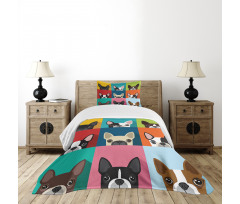 Terrier Portrait Bedspread Set