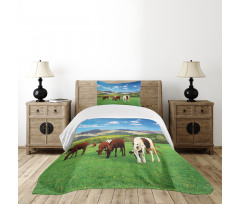 Cow Nature Composition Bedspread Set