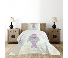 Hippie Girl Animal Floral Bedspread Set