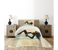 Curly Haired Lady Bedspread Set