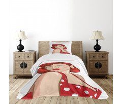 Rolled Hair Ginger Bedspread Set