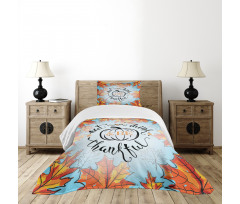 Eat Drink Be Thankful Bedspread Set