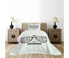 I Love Surf as My Life Bedspread Set