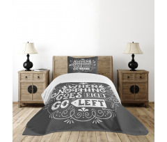 Inspirational Message Bedspread Set