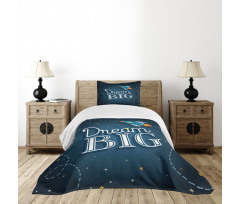 Dream Big Galaxy Space Bedspread Set