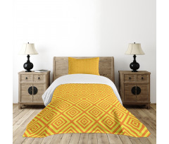 Rhombus Grid Bedspread Set