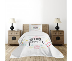 Motivational Girl Power Bedspread Set