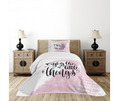 Message with Paint Smear Bedspread Set