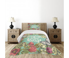 Sketch of Spring Blooms Bedspread Set