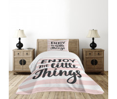 Hand Drawn Calligraphy Bedspread Set