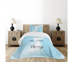 Watercolor Ombre Design Bedspread Set