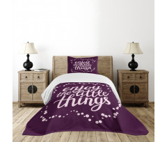 Motivation Boost Phrase Bedspread Set