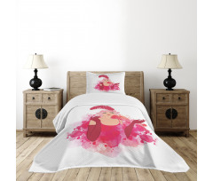 Feather Headband Bedspread Set