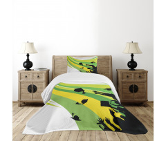 College Graduation Bedspread Set