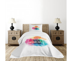 Colorful Dust Clouds Bedspread Set