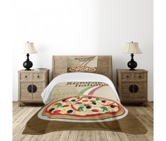 Italian Food Colloseum Bedspread Set