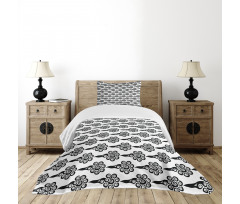 Chinese Oriental Motifs Bedspread Set