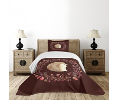 Leaf and Berry Wreath Bedspread Set