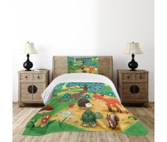 Woodland Happy Animals Bedspread Set